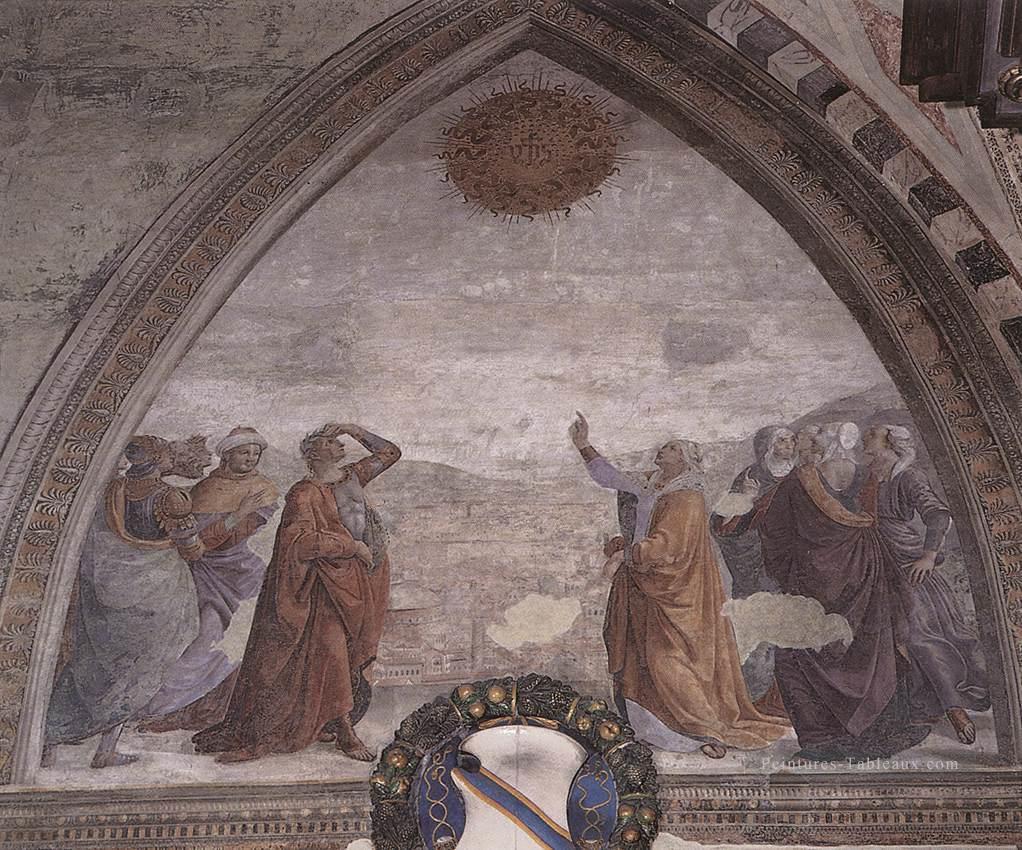 rencontre d’Auguste et de la Sibylle Renaissance Florence Domenico Ghirlandaio Peintures à l'huile